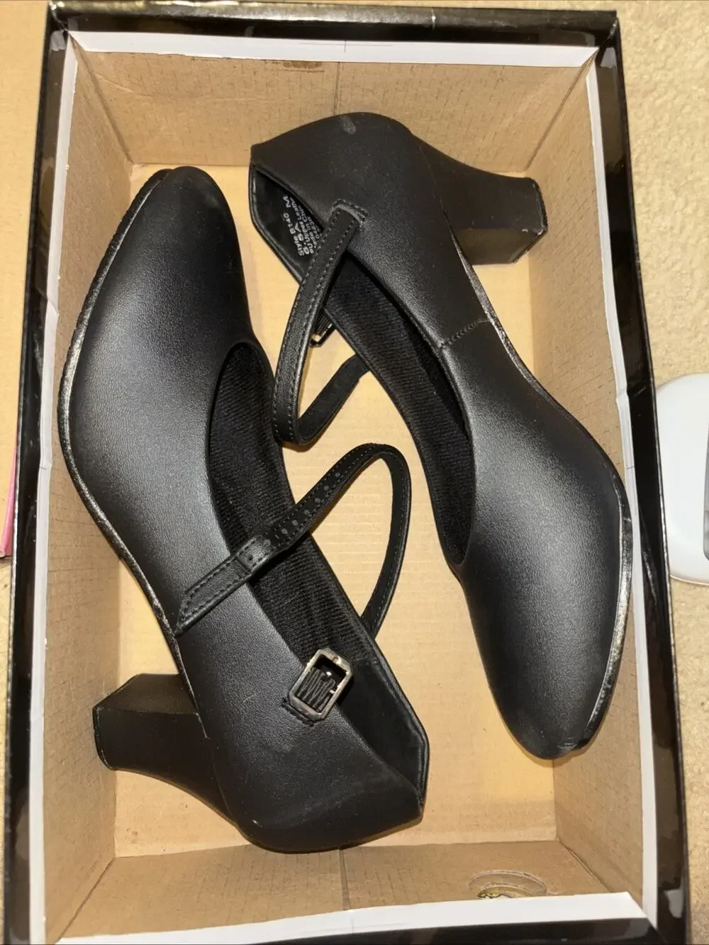 Balera Dancewear B140 2” Heel Character Shoe Black 6.5 AM Adult Dance